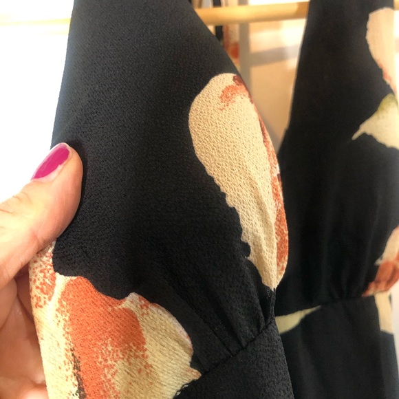 Never Worn Black Floral Halter Maxi Dress Pink - Picture 8 of 14